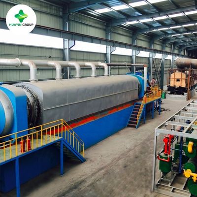 qualidade  Continuous Tire Pyrolysis Plant Continuous Waste Tire Pyrolysis Plant With Stainless Steel Reactor fábrica