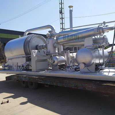 qualidade  Movable Skid Mounted Plastic Pyrolysis Wood Pyrolysis Plant Gasoline And Oil Machine fábrica