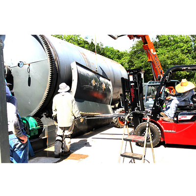Planta ambiental da pirólise do pneumático usada reciclando ao fuel-óleo 24000 quilogramas
